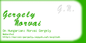 gergely morvai business card
